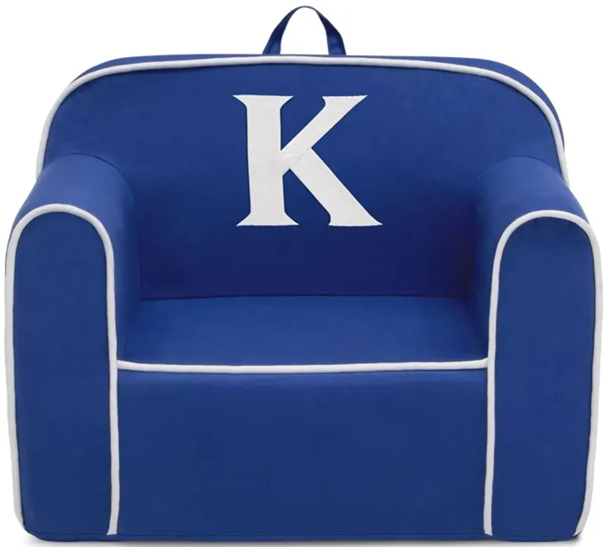 Cozee Monogrammed Chair Letter "K" in Navy/White by Delta Children