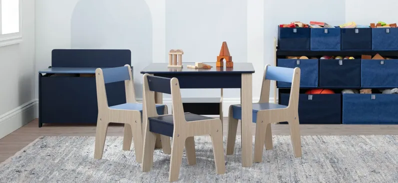 GapKids Table and 4 Chair Set By Delta Children in Navy by Delta Children