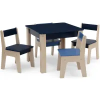 GapKids Table and 4 Chair Set By Delta Children in Navy by Delta Children