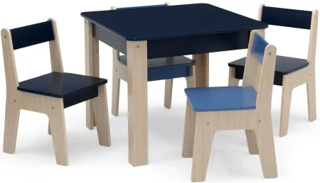 GapKids Table and 4 Chair Set By Delta Children in Navy by Delta Children