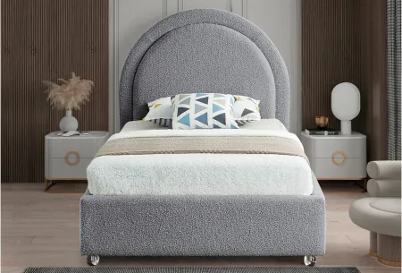 Milo Twin Bed in Gray by Meridian Furniture