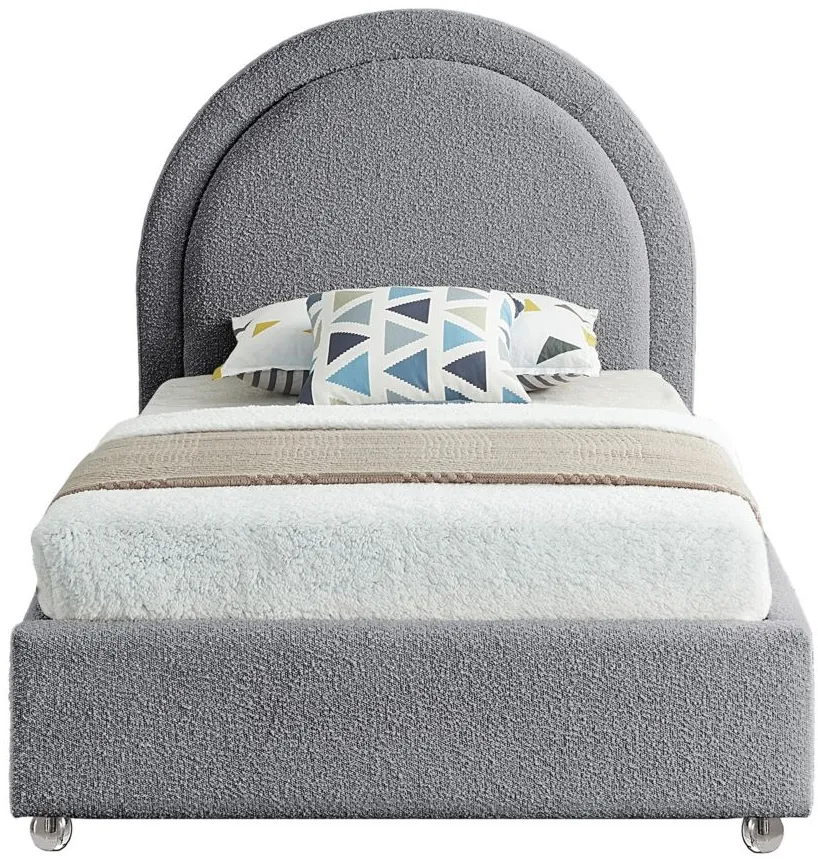 Milo Twin Bed in Gray by Meridian Furniture
