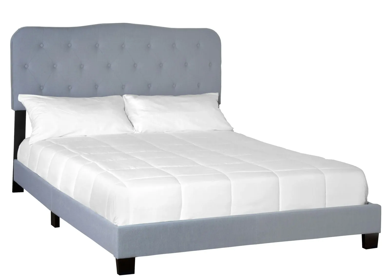 Ariana Upholstered Bed in Light Blue by Bernards Furniture Group