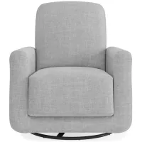 Step Swivel Nursery Chair with USB Charger in Light Gray by DOREL HOME FURNISHINGS
