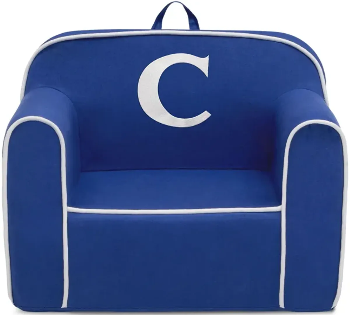 Cozee Monogrammed Chair Letter "C" in Navy/White by Delta Children