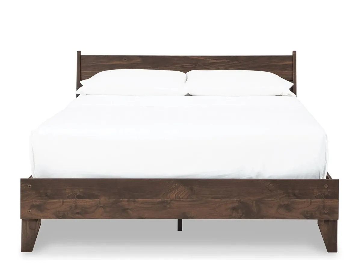 Calverson Panel Bed in Mocha by Ashley Express