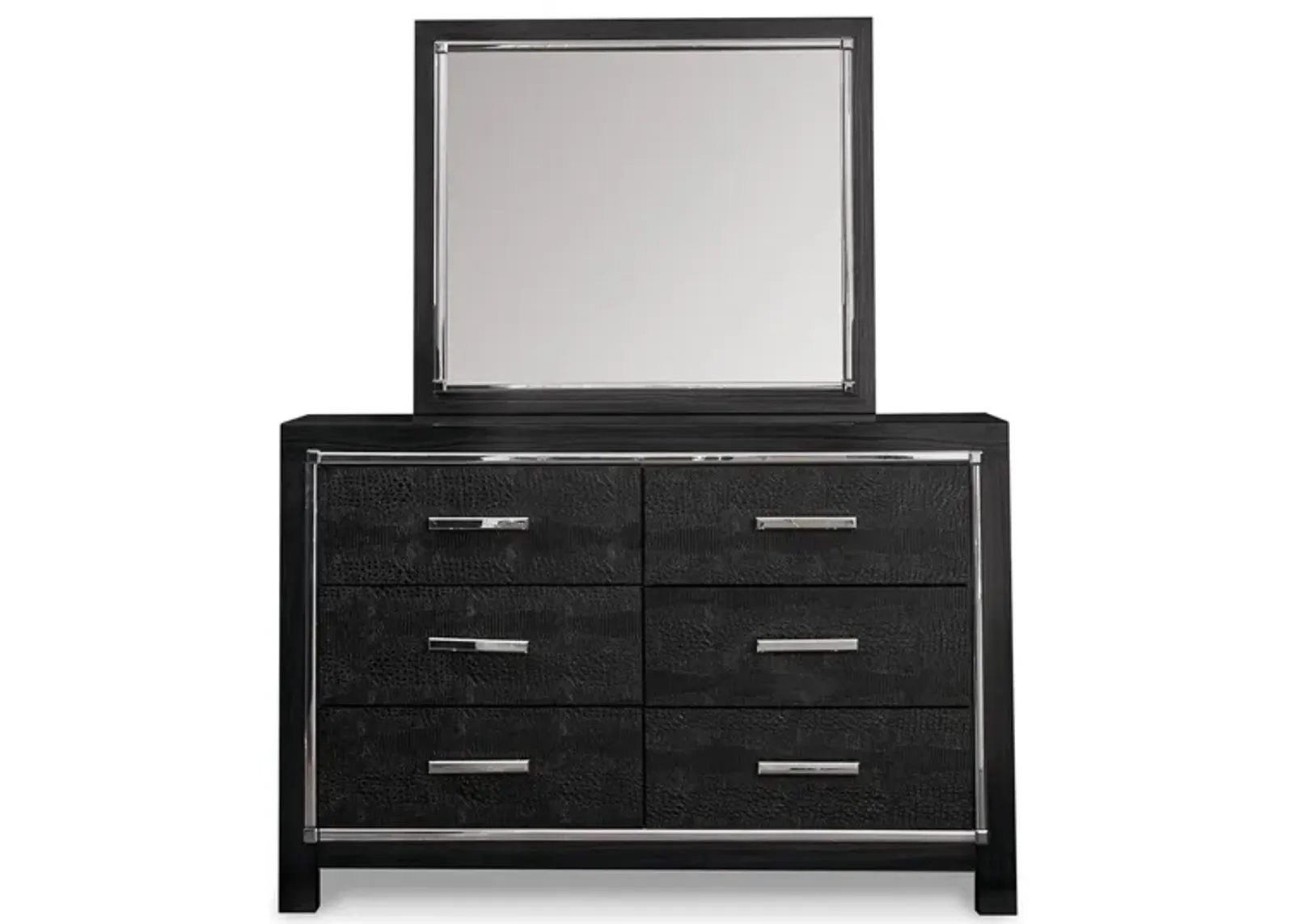 Kaydell Dresser and Mirror in Black by Ashley Furniture