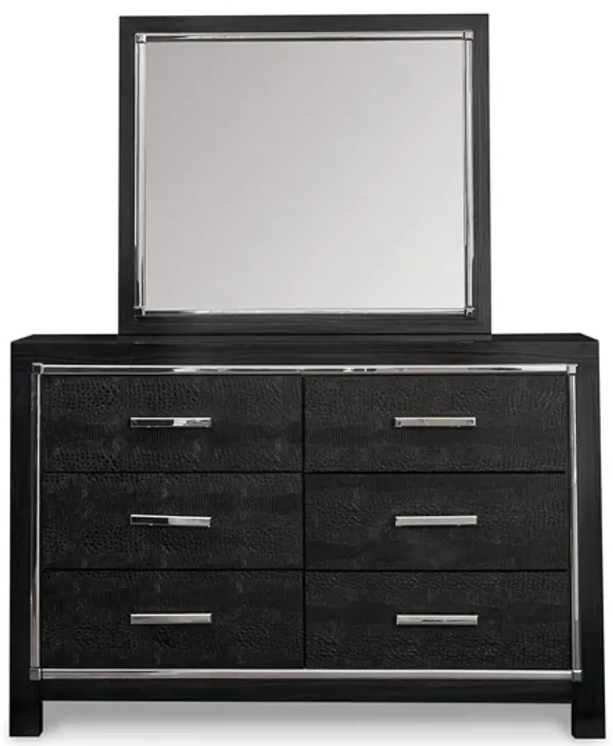 Kaydell Dresser and Mirror in Black by Ashley Furniture