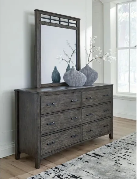 Montillan Dresser and Mirror in Grayish Brown by Ashley Furniture