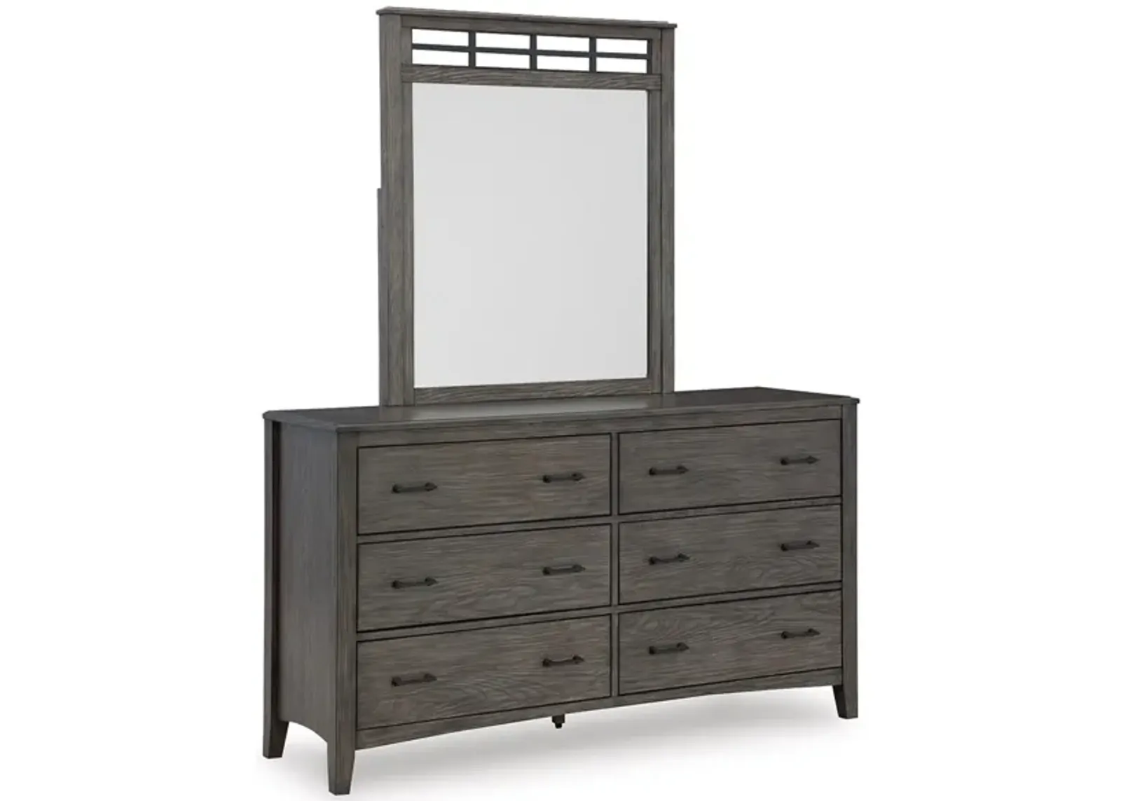 Montillan Dresser and Mirror in Grayish Brown by Ashley Furniture