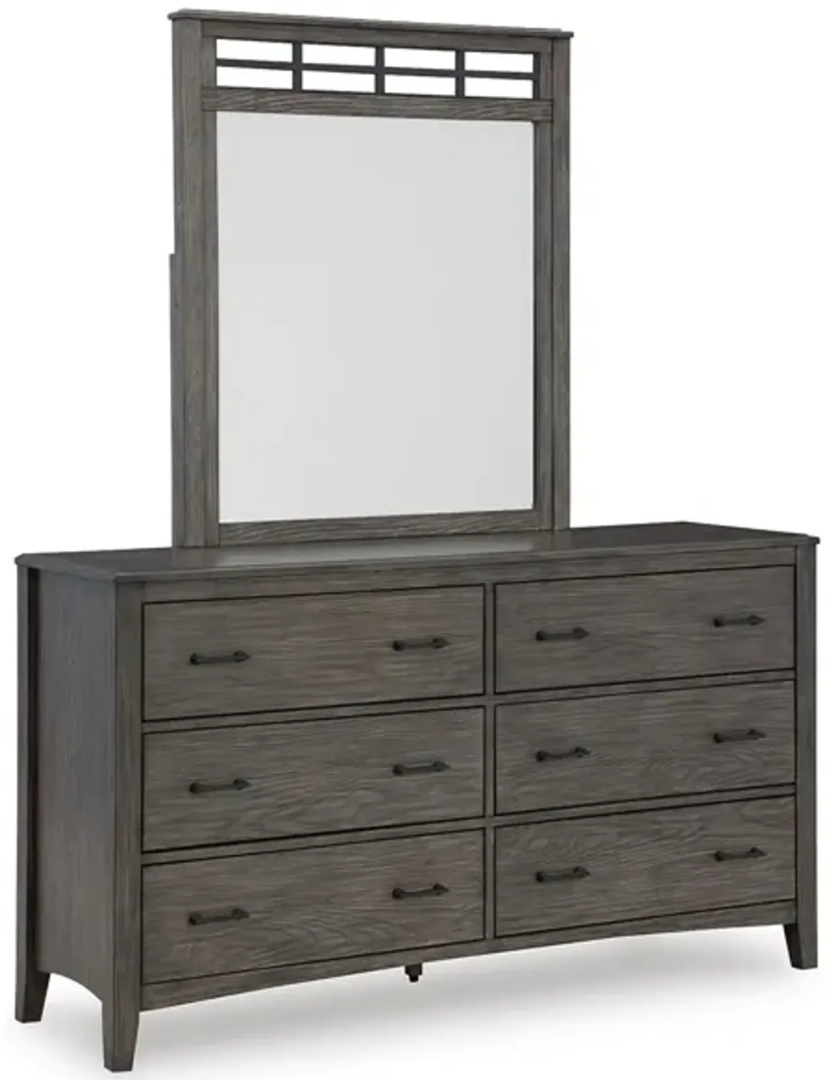 Montillan Dresser and Mirror in Grayish Brown by Ashley Furniture