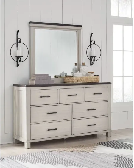 Darborn Dresser and Mirror in Gray/Brown by Ashley Furniture