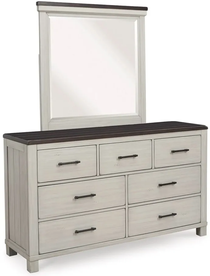Darborn Dresser and Mirror in Gray/Brown by Ashley Furniture