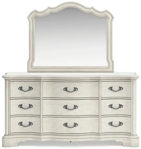 Arlendyne Dresser and Mirror in Antique White by Ashley Furniture