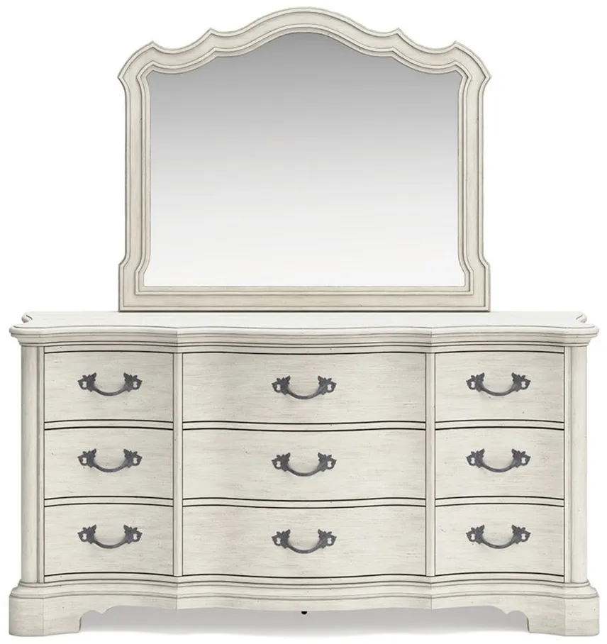 Arlendyne Dresser and Mirror in Antique White by Ashley Furniture