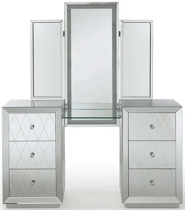 Amber Vanity and Mirror