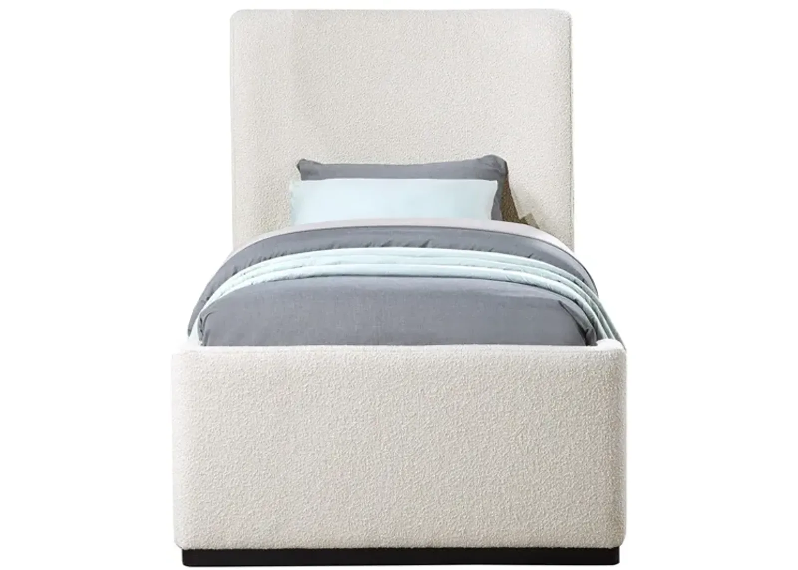 Oliver Twin Bed in Gray by Meridian Furniture