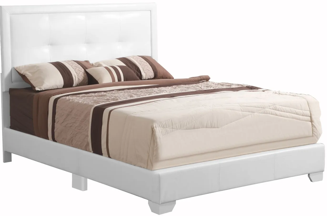 Panello King Bed in WHITE by Glory Furniture