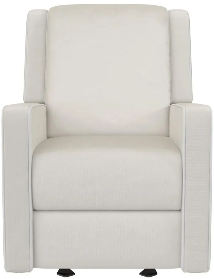 Robyn Glider Rocker Recliner Chair in White by DOREL HOME FURNISHINGS