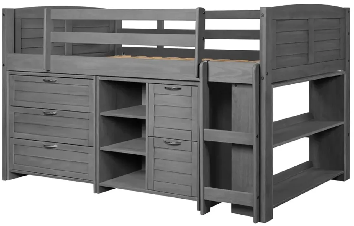 Donco Louver Low Loft Bed