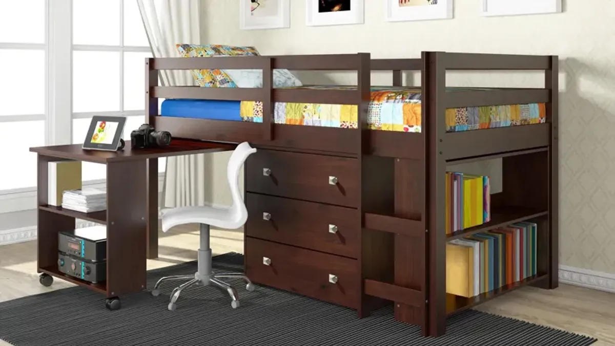 Donco Low Loft Bed