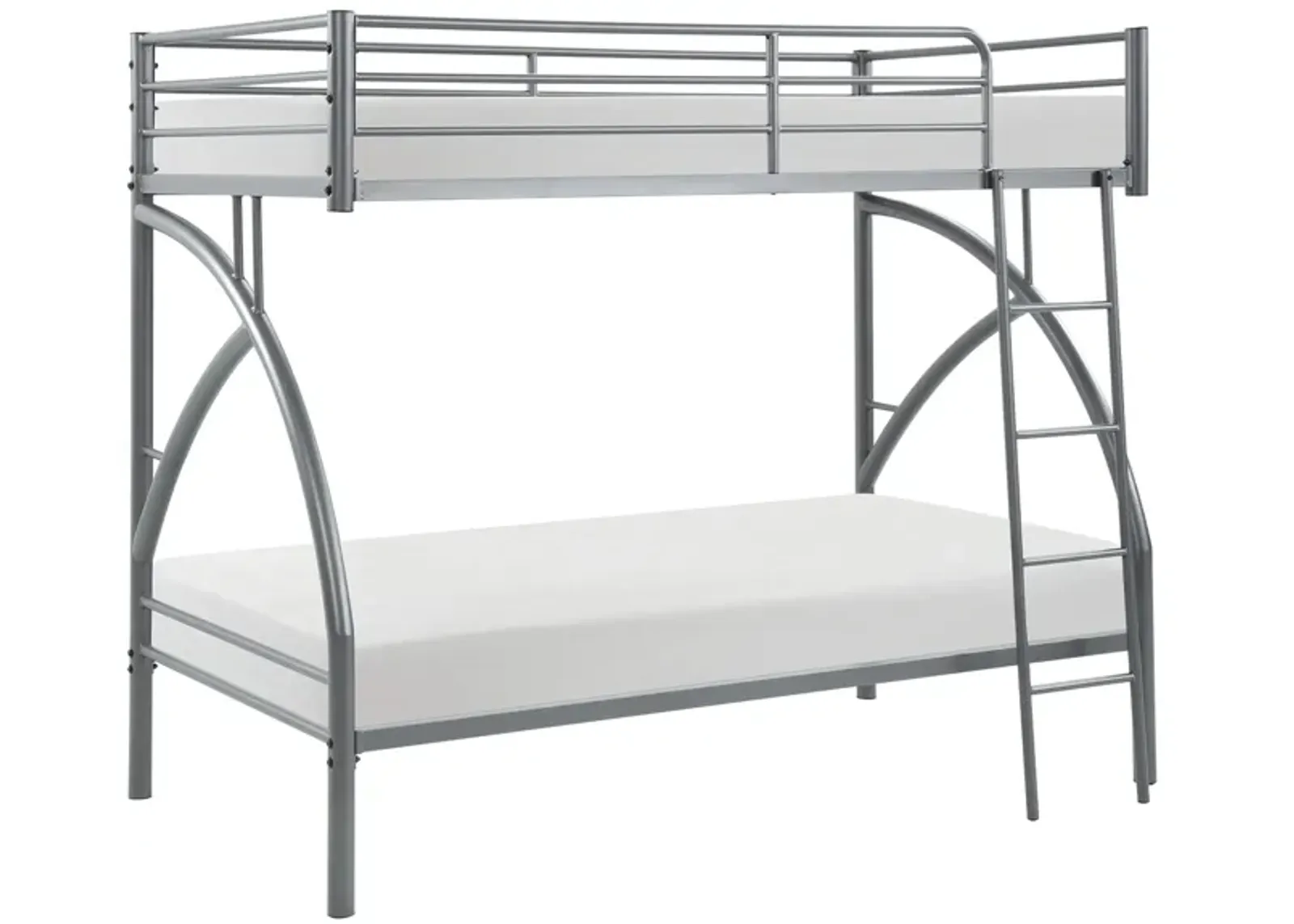 Beatty Twin Over Twin Metal Bunk Bed in Gray by Homelegance