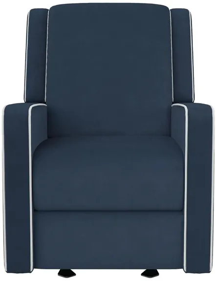 Robyn Glider Rocker Recliner Chair in Navy by DOREL HOME FURNISHINGS