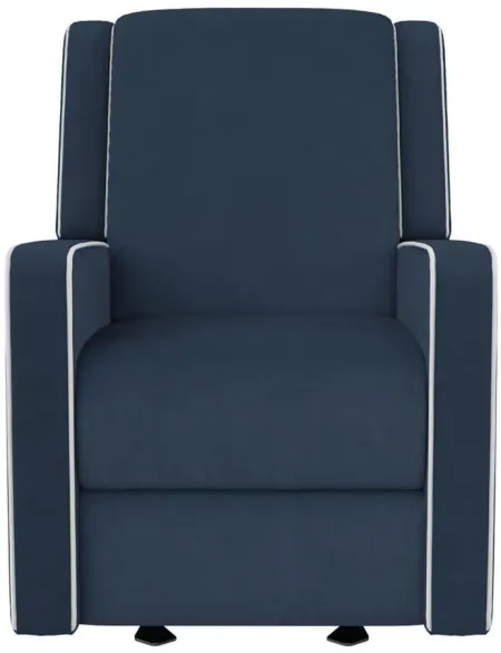 Robyn Glider Rocker Recliner Chair in Navy by DOREL HOME FURNISHINGS