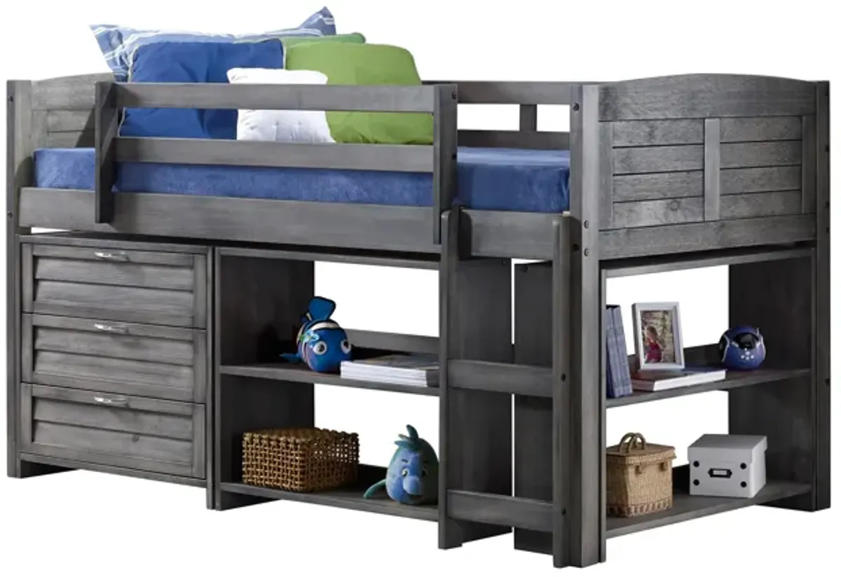 Donco Louver Low Loft Bed