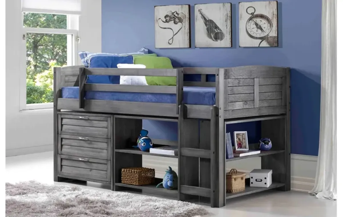 Donco Louver Low Loft Bed