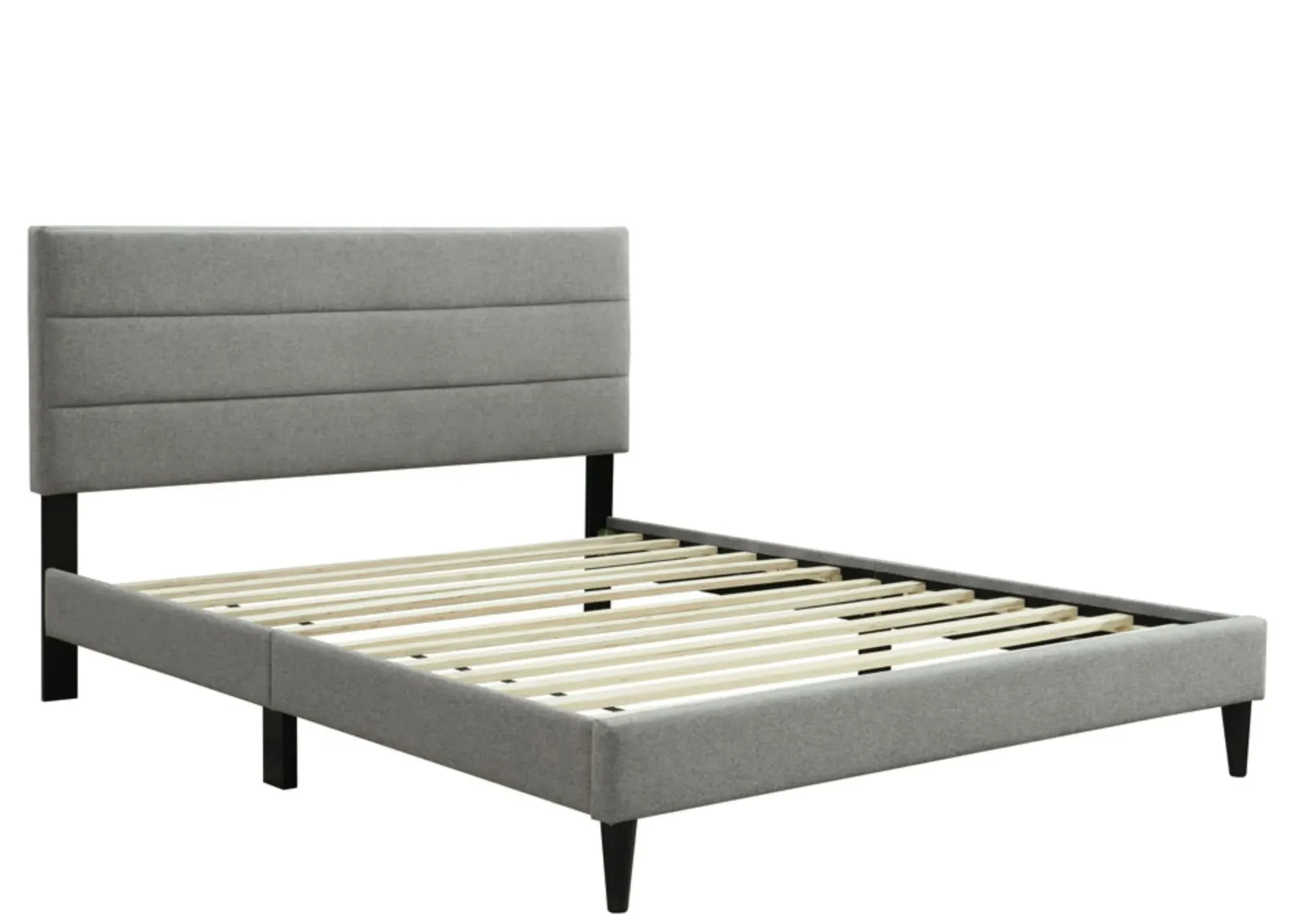 Willa Upholstered Bed w/ USB in Gray by Bernards Furniture Group