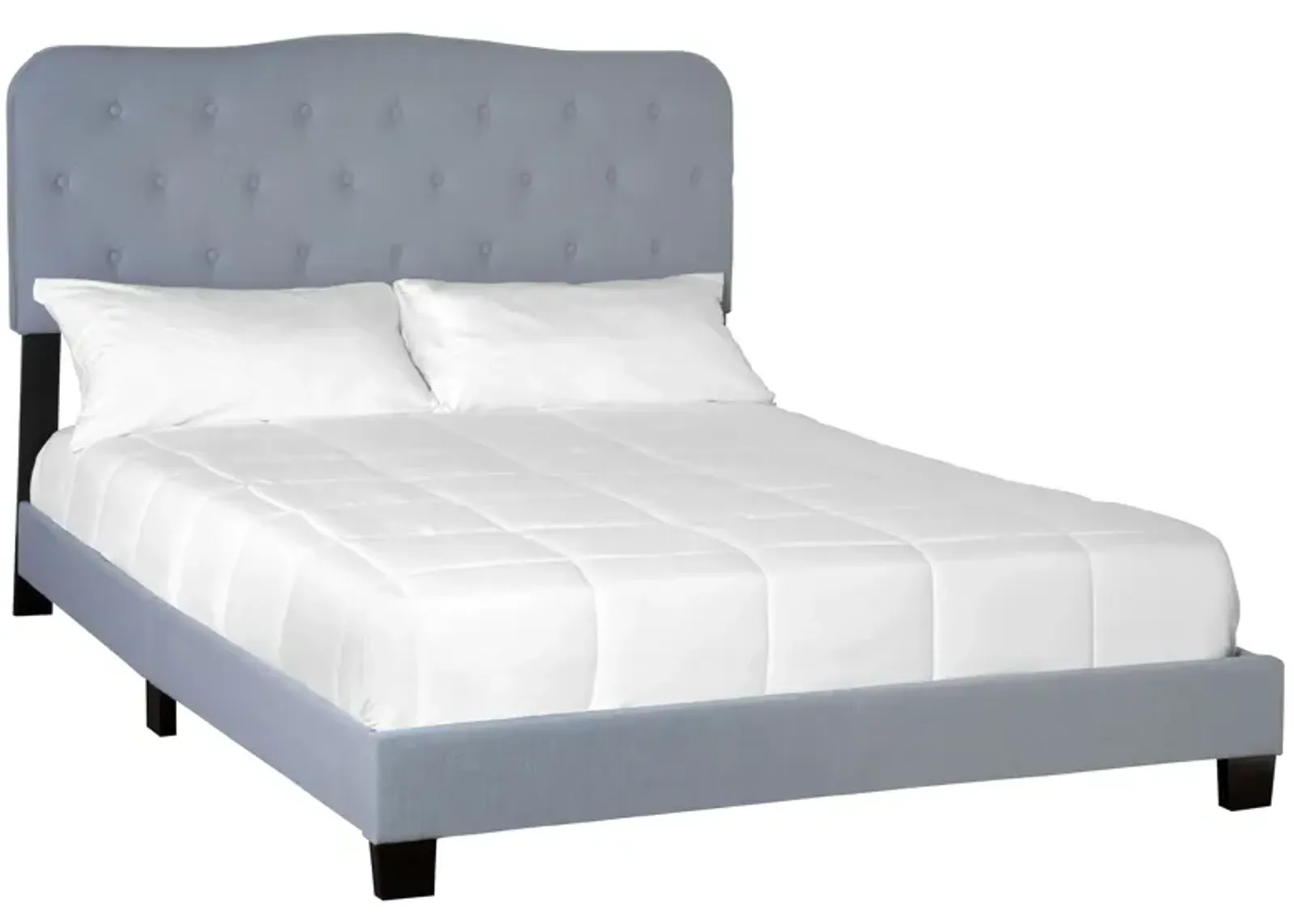 Ariana Upholstered Bed in Light Blue by Bernards Furniture Group