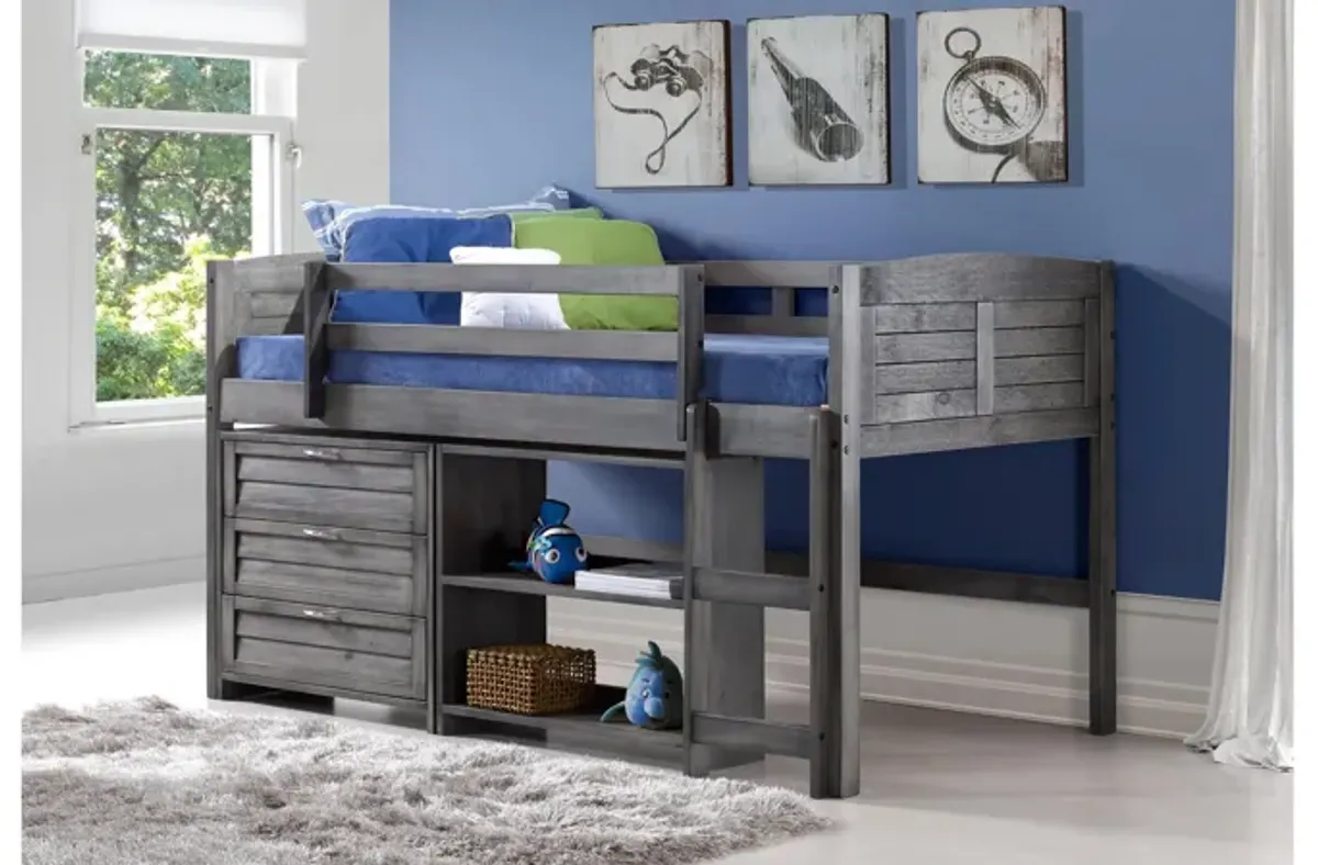 Donco Louver Low Loft Bed