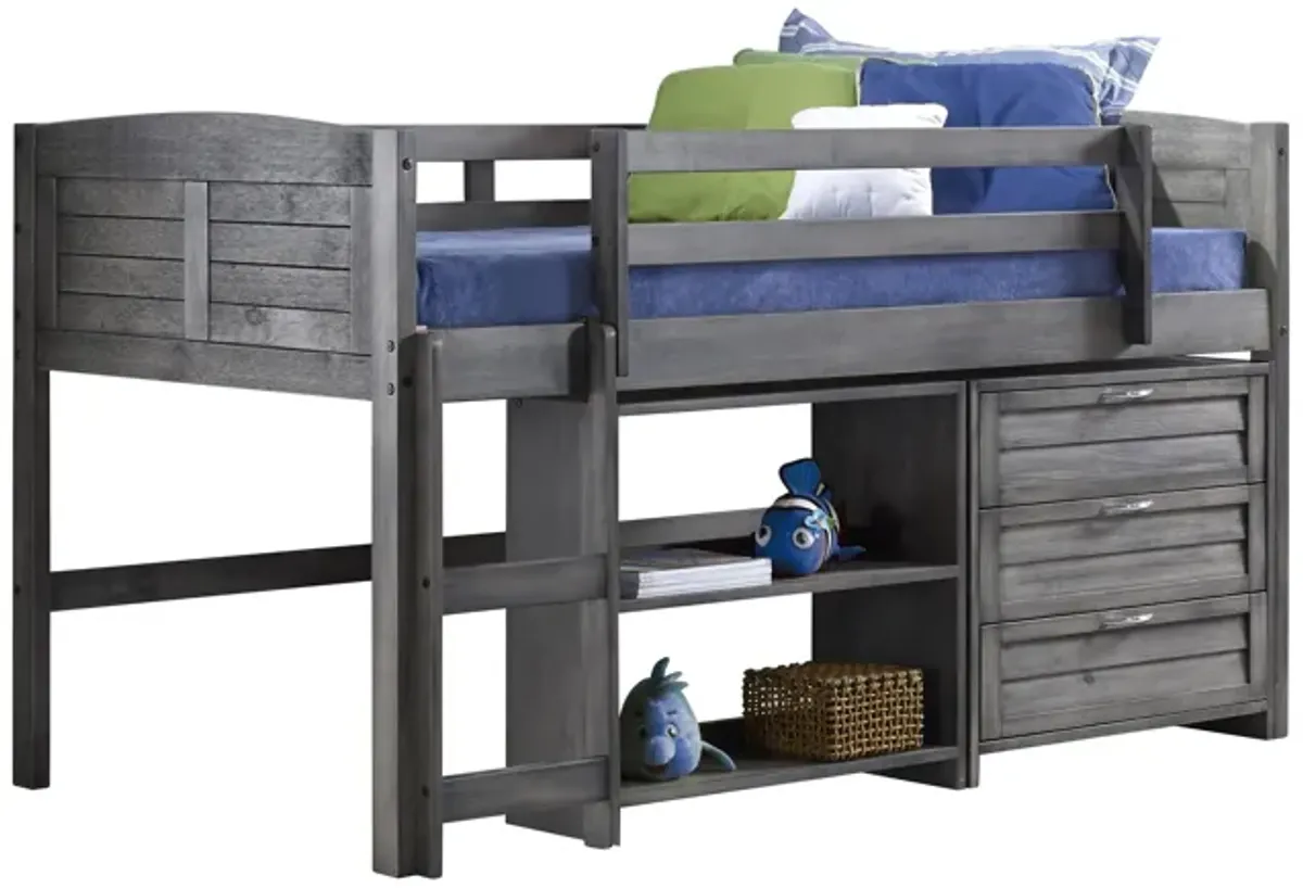 Donco Louver Low Loft Bed