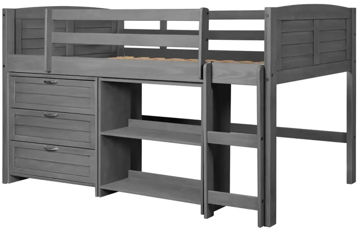 Donco Louver Low Loft Bed