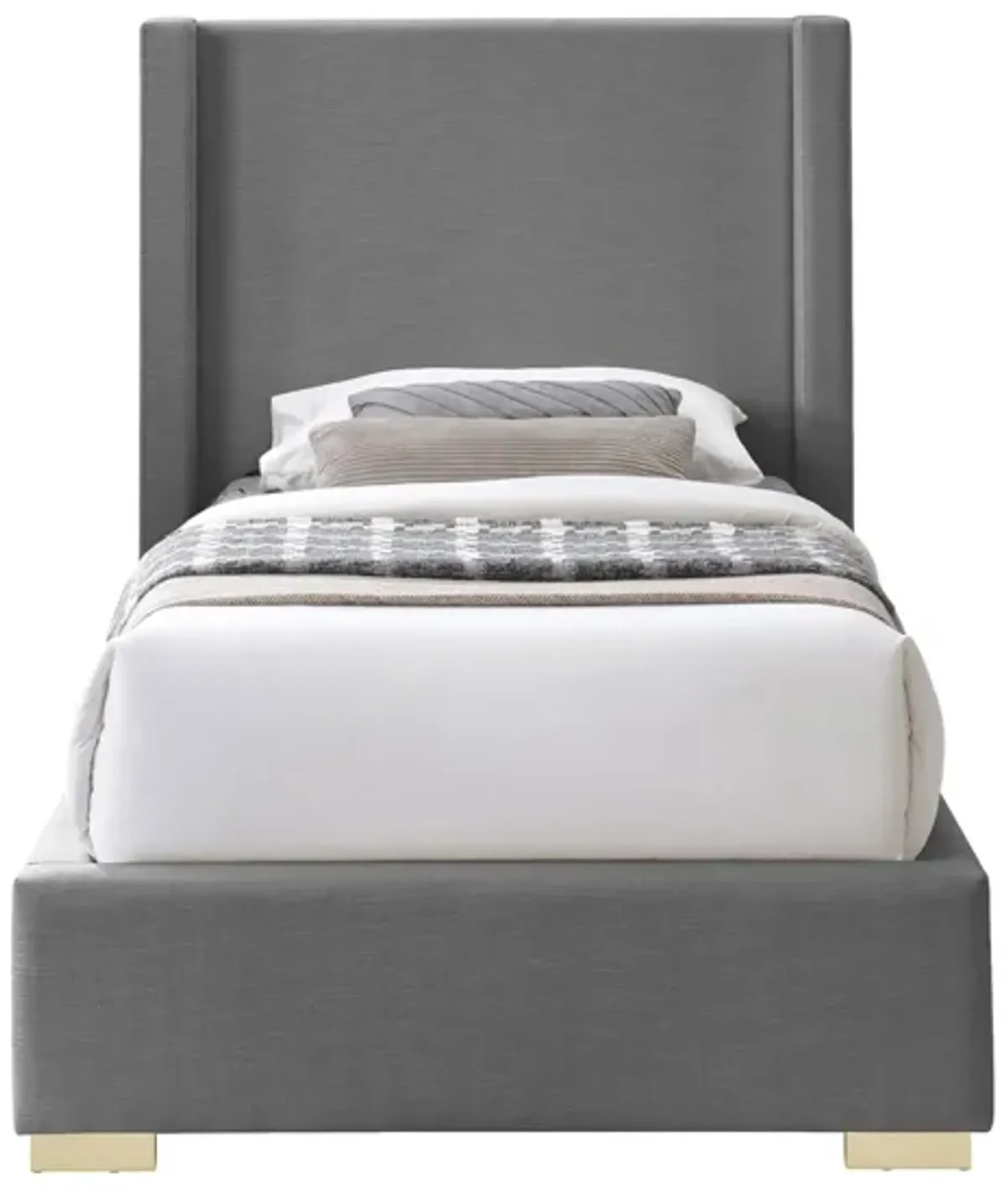 Royce Twin Bed in Gray by Meridian Furniture