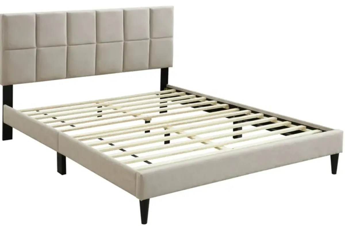 Evelyn Upholstered Bed w/ USB