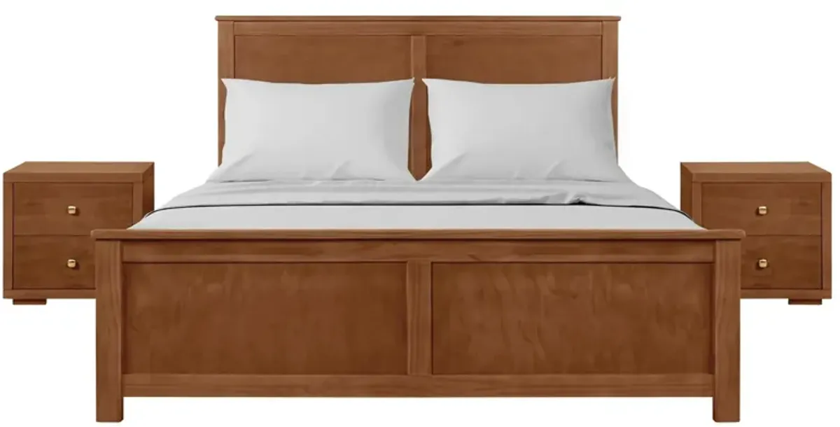 Winston Platform Bed with 2 Nightstands