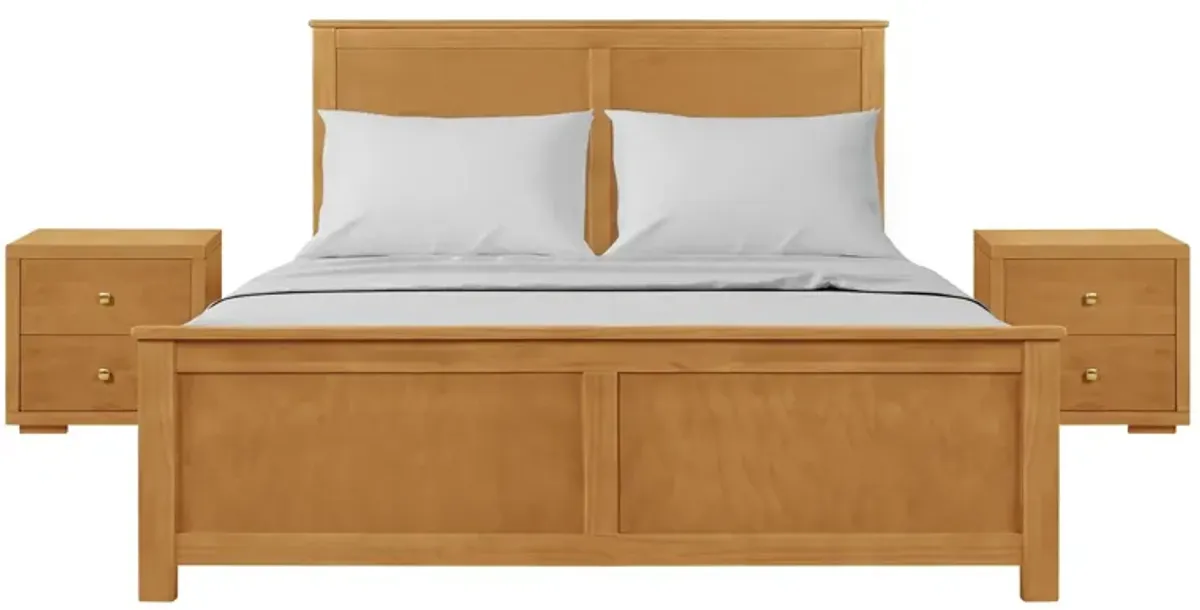 Winston Platform Bed with 2 Nightstands