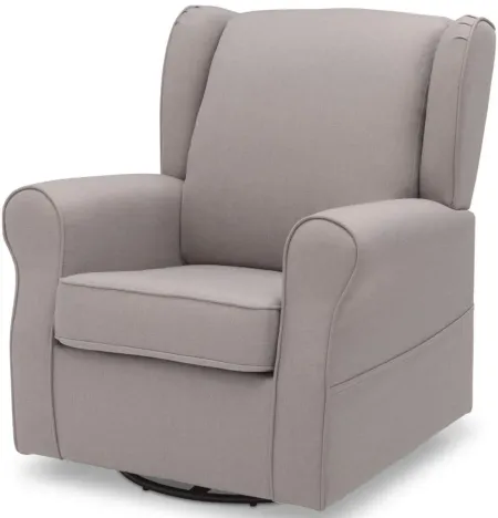 Reston Nursery Glider Swivel Rocker Chair by Delta Children in French Grey by Delta Enterprises