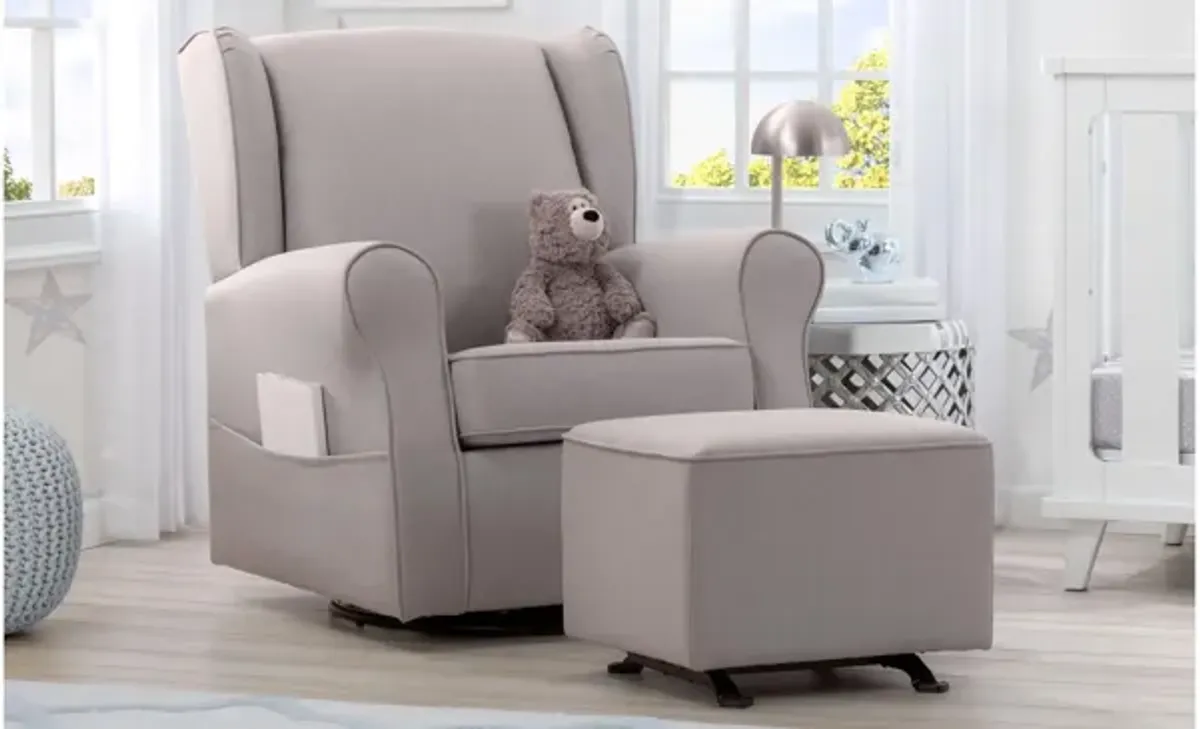 Reston Nursery Glider Swivel Rocker Chair by Delta Children