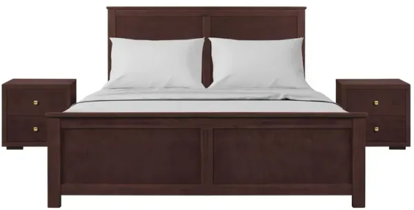 Winston Platform Bed with 2 Nightstands