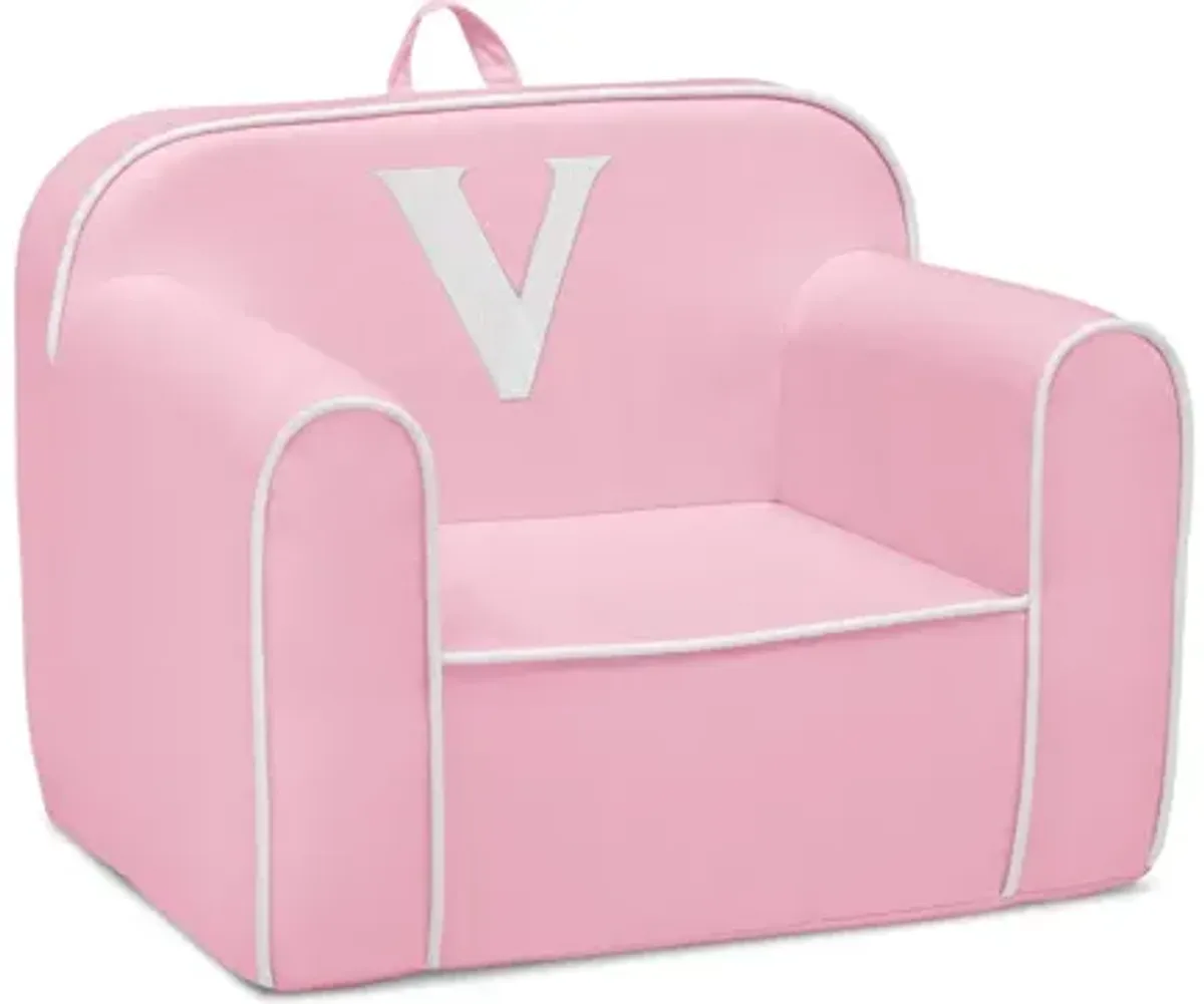 Cozee Monogrammed Chair Letter "V"