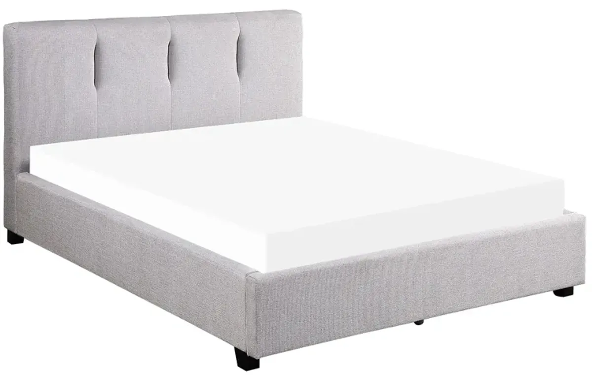 Lansing Platform Storage Bed in Gray by Bellanest