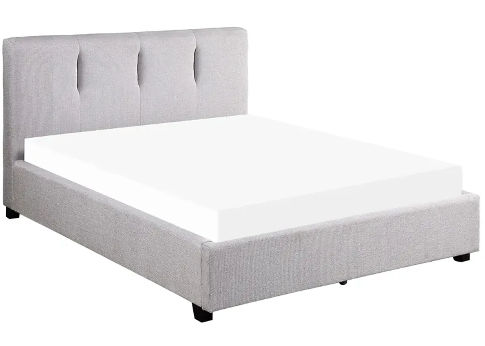 Lansing Platform Storage Bed in Gray by Bellanest