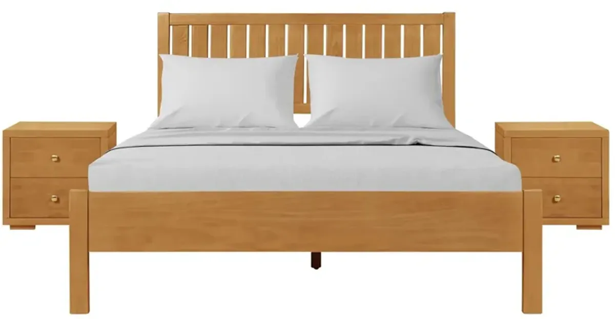 Graham Platform Bed with 2 Nightstands