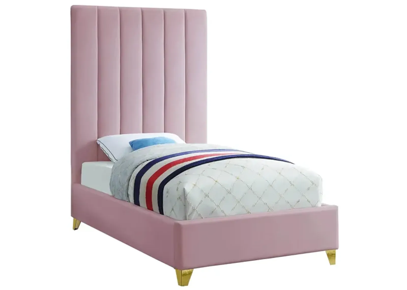 Via Twin Bed in Gray by Meridian Furniture