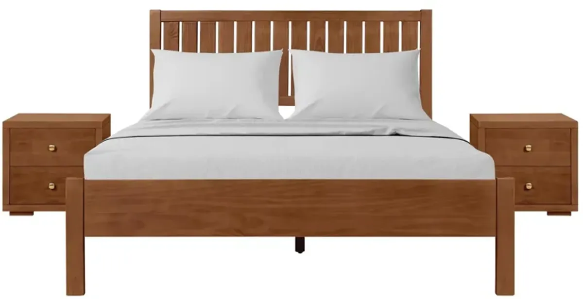 Graham Platform Bed with 2 Nightstands