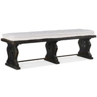 Ciao Bella Bench in Black by Hooker Furniture