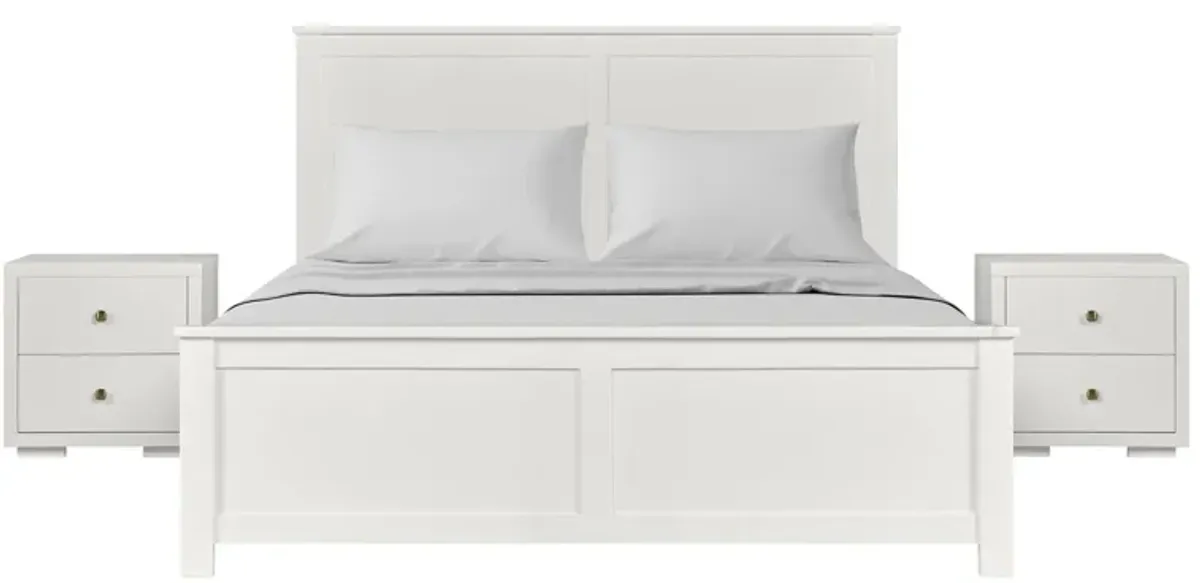 Winston Platform Bed with 2 Nightstands